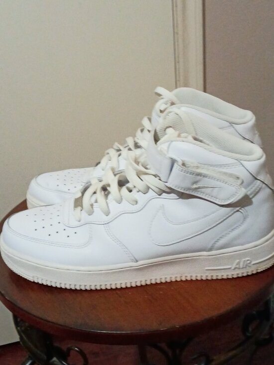 Nike Air Force 1 \'07 Mid Shoes Mens Size 11.5 White Mid Top Sneakers CW2289-111 main image 7